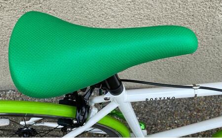 POSTINO シングルスピードバイク 700×28C【ホワイト×グリーン】P604【フレームサイズ500mm】