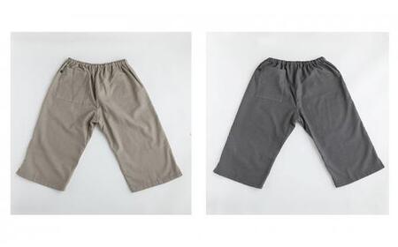 角野晒染　和晒ガーゼステテコ　無地 ネイビー Lサイズ