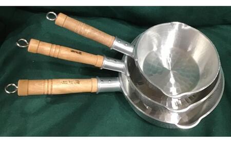 堺刀司平底アルミ雪平鍋　15ｃｍ