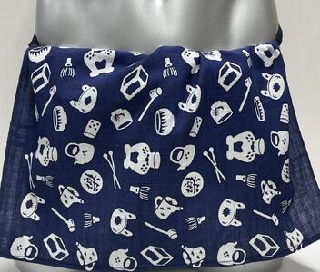 堺の機屋（織物工場）職人が作った褌【柄：茶道具】