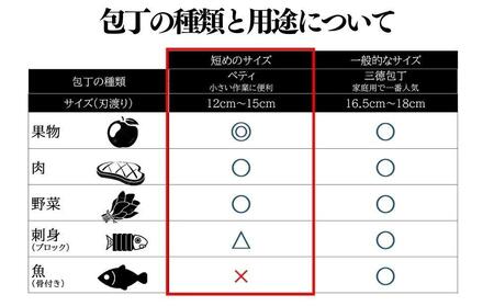 にちにち道具 樫の柄の包丁 ペティナイフ 05071614