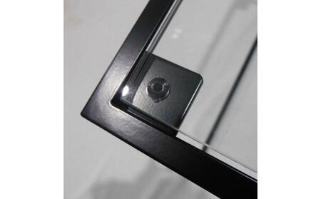 ガラステーブル ブラック HBG-041 お部屋に圧迫感のないシンプルデザイン