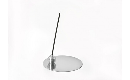 堺の伝統産品 お香立て [しずく-ALUMINUM]とincense holder plate [ALUMINUM] セット