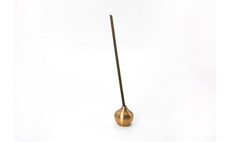 堺の伝統産品 お香立て [しずく-BRASS]とincense holder plate [BRASS] セット