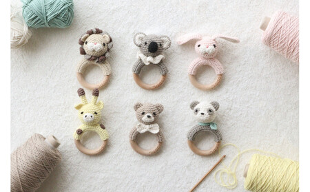 HOPPL(ホップル)手編みamimals(アミマルズ) ガラガラ Koala