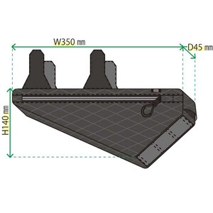 R250 フレームインナーバッグ  ミディアム アーガイル  リップストップ ブラック