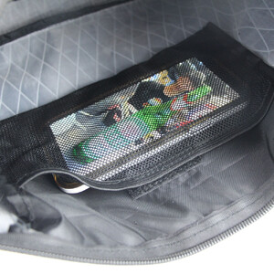 R250 サコッシュ3 ファスナー付き  アーガイルリップストップ  カラー:ブラック