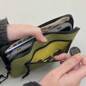 R250 防水スマートウォレットSL チャコールブラウン