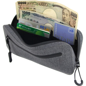 R250 防水スマートライドポーチ スーパーDX2 グレー W小銭入れ