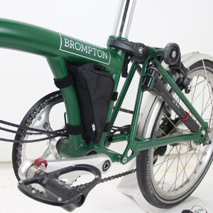 R250 ブロンプトン用 フレームインナーバッグ  ブラック アーガイルリップストップ