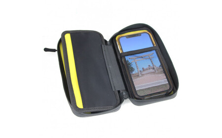 R250 防水スマートライドポーチ スーパーDX3 フルオープン W小銭入れ ブラック