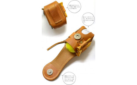 ゴルフボールホルダー【グレージュ】