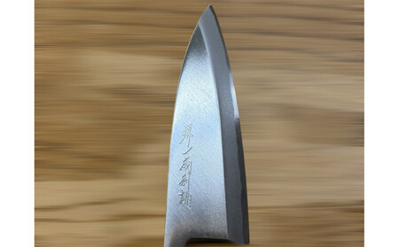 はがね出刃包丁 <梅の花> 和風レトロモダン 木製ハンドル