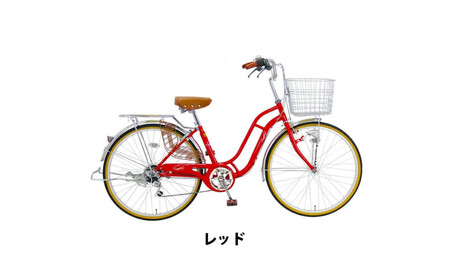 完成品でお届け! 自転車 Pony-tail 24インチ 通勤 通学 【レッド