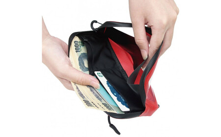 R250 防水スマートウォレットクリア SL  レッド