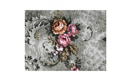 クラシックフラワーラグ88×176 〈グリーン〉