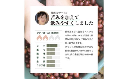 珈琲 スペシャルティーコーヒー豆 タンザニア・キリマンジャロ キゴマ