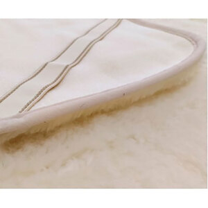 敷きパッド 毛布 クイーン 160×205cm アイボリー 洗える ふわふわ ウール ファー 敷き毛布 敷毛布 ベッドパッド ベッ ウール100% 日本製 寝具 大阪 大阪府 岸和田市