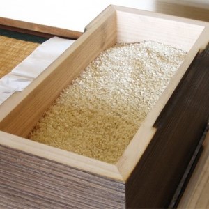 桐製米びつ10kgサイズ　焼桐【1078784】