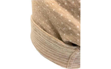 【ブラウン】オーガニックコットンドットたっぷりワッチ【canl0012-2】