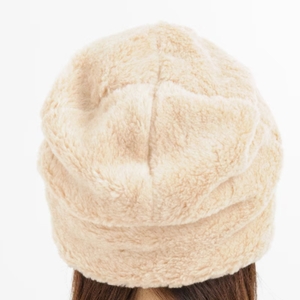 【ブラウン】帽子 オーガニックコットン 無染色 暖かボアワッチ【canl0001-1】