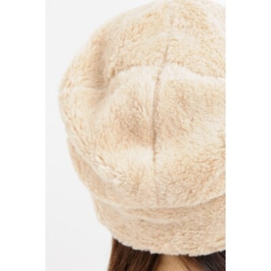 【ブラウン】帽子 オーガニックコットン 無染色 暖かボアワッチ【canl0001-1】