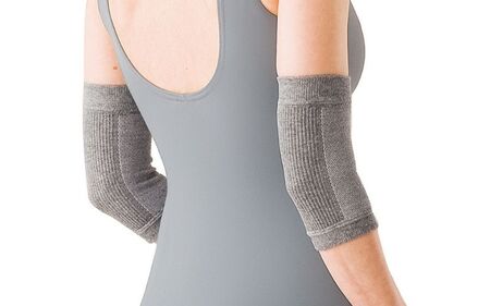 血流促進・筋肉緩和・リラクゼーションの効果 驚きのひじサポーター 2枚入【ebns0008】