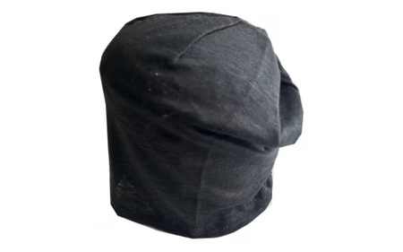 【ブラック】帽子　ベルギーリネン夏ワッチ【canl0020-3】