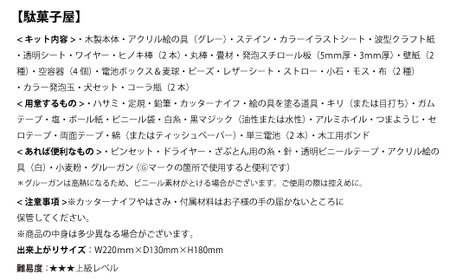 【80-01】昭和シリーズ 駄菓子屋さん ドールハウスキット
