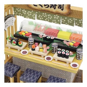 【80-02】にほんのごちそう和食キット 寿司屋 ドールハウスキット