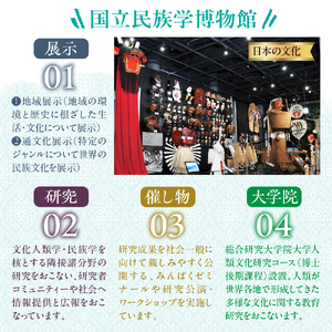 国立民族学博物館 本館展示招待券 4枚 【大阪府吹田市】家族 ミュージアム 博物館 美術館