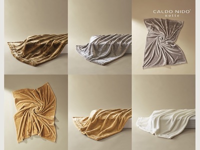 CALDO NIDO notte3 カルドニードノッテ 3 掛け毛布 セミダブル オーロラブラウン (160×200cm) | 毛布 [4469]