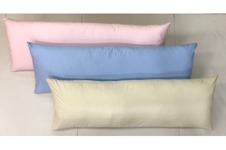 ダブルサイズ ストレート枕＋枕カバー ブルー2枚付 [2309]