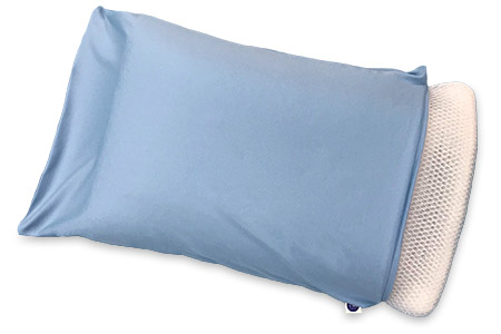 空気が流れる枕 枕カバー ブルー2枚付き [0355]
