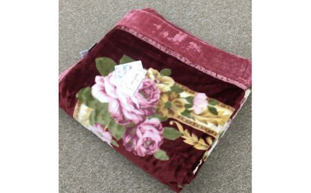 日本製 アクリル マイヤー毛布 ダブル (2枚合わせ毛布) 1枚 ピンク N-M-87622