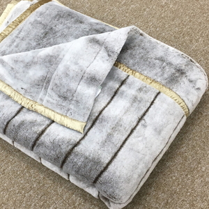 日本製 オーロラ 新合繊アクリル2枚合わせマイヤー毛布 シングル ブラウン 1枚 N-M-9911 | 毛布