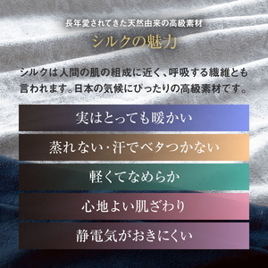 シルクオーラ 極 2枚合わせ掛け毛布　シングル(150×200cm)