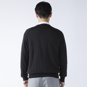 日本製 カシミヤ100% カーディガン 黒 Lサイズ