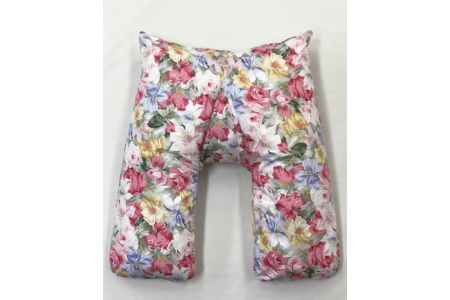 肩らくらく 肩楽まくら 専用花柄ピンク枕カバー付 [2336]