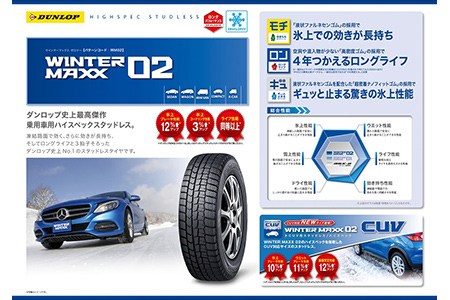 【2628-0604】DUNLOPタイヤ スタッドレスタイヤWM02(195/65R15)