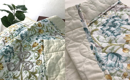 【ブルー】【訳あり・掘出し物】麻(リネン)混 肌ふとん シングル 中わた脱脂綿100％ 1枚 3451