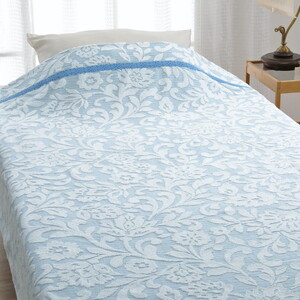 【お肌ここちSTYLE】 ジャガード タオルケット シングル 1枚