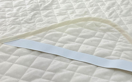 コットン大好き 丸洗いOK 敷きパッド(綿100%)シングル 生成り RP-3S