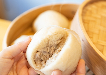 手作りグルテンフリー！お米で作った豚まん6個セット ◇