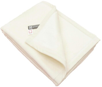 三井毛織 手洗いできる エリシルク毛布 シングル｜140×200cm 日本製 無漂白