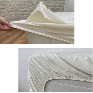 『セミダブル』綿100％ブロード　BOXシーツ　キナリ　PUBX-SW