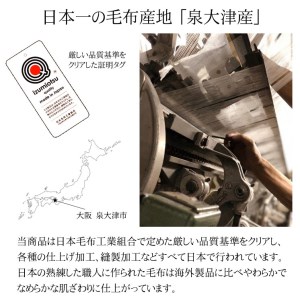 泉大津製メリノウールマイヤー毛布(毛羽部分) 無着色 [0744]