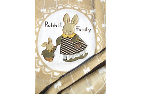 2628 0711 ベビー毛布 うさぎ柄アップリケ付き 85 115cm 毛布の町泉大津産 大阪府泉大津市 ふるさと納税サイト ふるなび