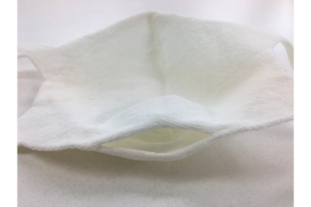 大津毛織 夏マスク Lサイズ 2枚組 保冷剤装着できる洗って使える和紙3D立体構造 [0758]