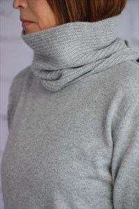 希少ベビーカシミヤ100%洗えるネックウォーマー日本製 Gタイプ グレー 1枚 202GGY[1163]